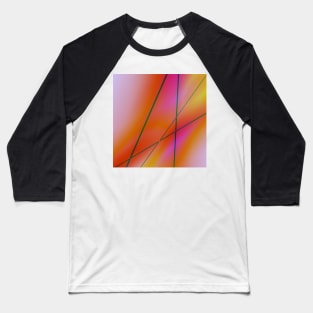 colorful red abstract rainbow texture design Baseball T-Shirt